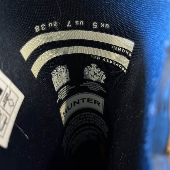 Matte Navy (Black?) Hunter Boots - Picture 5 of 5